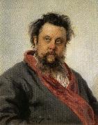 Ilya Repin Portrait of Modest Mussorgsky china oil painting reproduction